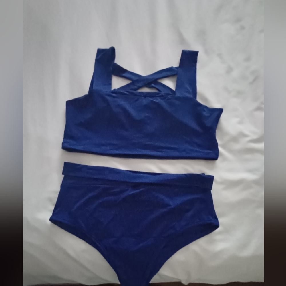 Royal blue bikini, brand new, never worn